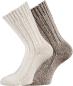 Preview: 2 Paar TippTexx 24 superweiche Wollsocken mit Alpaka für Damen & Herren